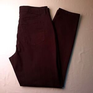 Loft Women's High Rise Tapered Leg Jeans Size 32/14T Black Classic Stretch